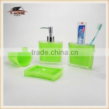 simple fashion clear green bathroom accessories                        
                                                Quality Choice