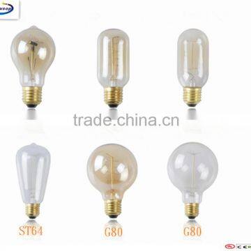 vintage retor Edison carbon lamp A19/G80/ST64/T45/ST38/ST58 26watt/40 watt/60watt e27/E26 230v 110v us uk