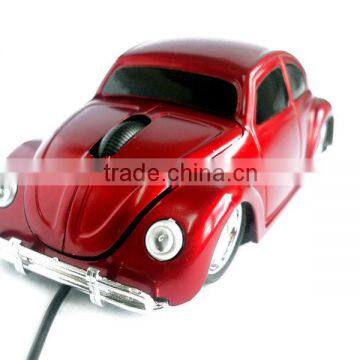 Wired Beetle Optical Car Shaped Mouse