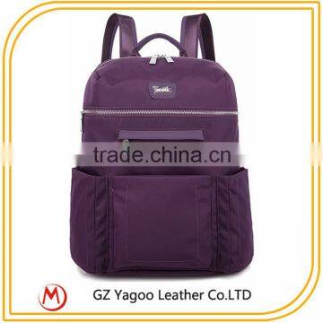 Wholesale factory price waterproof canvas leather notebook laptop backpack