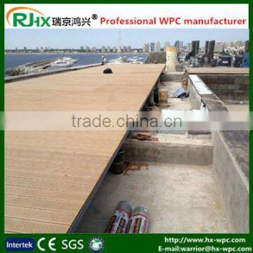 Composite wood deck flooring board in holiday paradise places with high quality