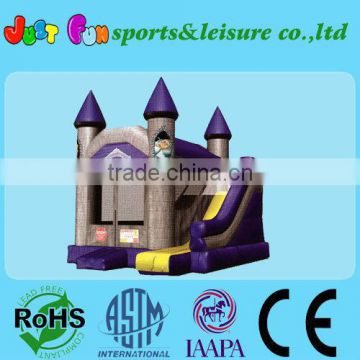 popular inflatable castle slide combo, bounce house combo for commercial use