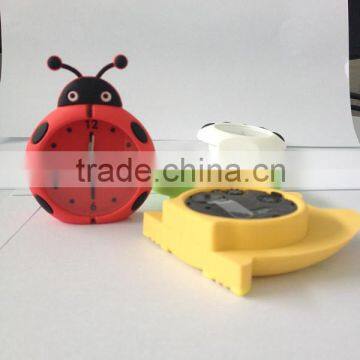 personalizable Silicon cute mini table alarm clocks gift with gift box