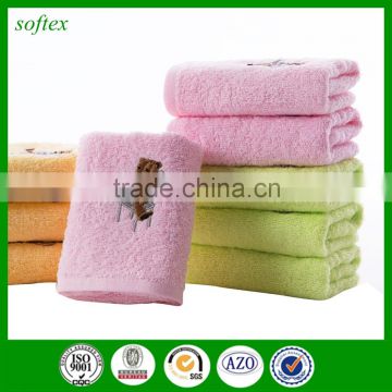 100% cotton plain dyed towels without border