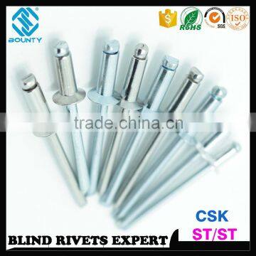 ISO 15980 STEEL RIVET BODY STEEL MANDREL CSK HEAD ST/ST RIVETS