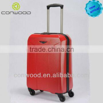 2015 hot sale 100% PC carry on rolling luggage bag