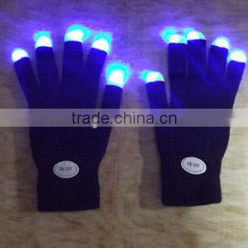 LED glove led black gloves with led lights