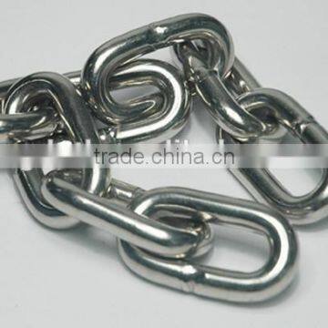 DIN763 Welded stainless steel long link chain