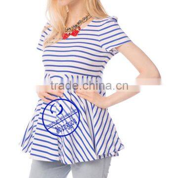 Custom 100% Cotton Jersey Yarn Dyed Maternity Clothing photo-3