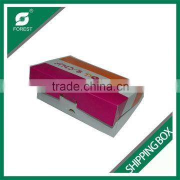GLOSSY LAMINATION CARDBOARD COOKIES SHIPPING BOX FOLDED FOOD TAKE AWAY CARTONS PROMOTION photo-2