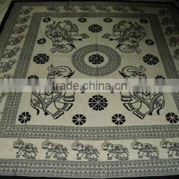 Black White Printed Tapestries Bedsheet photo-4