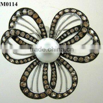 Australian flower shaped pearl brooch jewelry