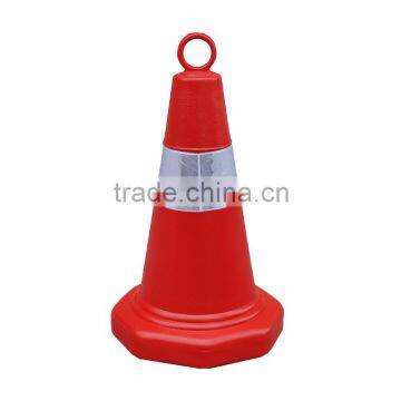 high visibility 50cm Soft Flexible orange PE plastic traffic safety cones