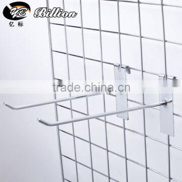 Hot sale metal single prong wire grids mesh display hook for shop