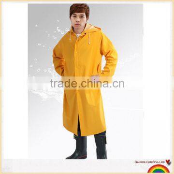 PVC Polyester industry waterproof long raincoat