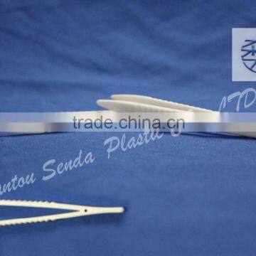 cosmetic plastic tweezer, 114mm tweezer plastic, custom tweezers