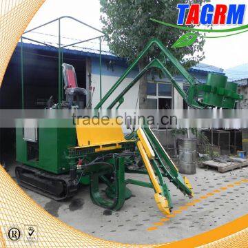 New sugar cane harvester with top chopper/mini sugar cane harvesting machine/cane harvester with high productivity low price