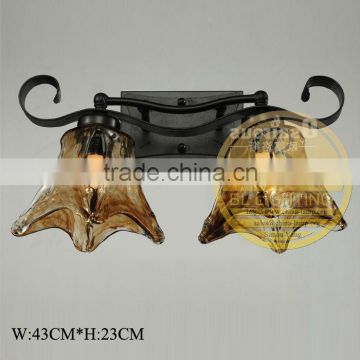 2014 hot sell antique cast iron lamps have iron wall lamp