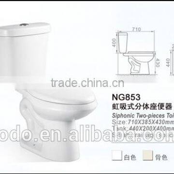 Sanitary ware ceramic two piece toilet