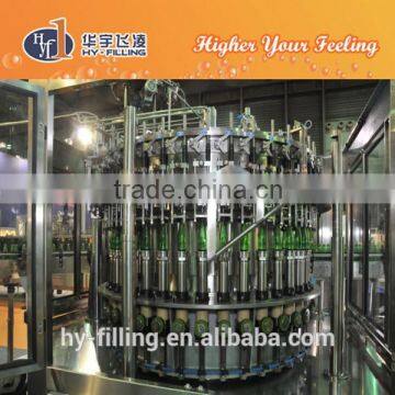 carbonated drink production line of glass bottle