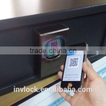 QR lock safe New mobile phone open hotel safe box steel safe digital two tubular deadbolt lock