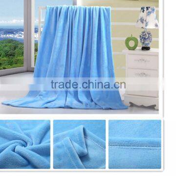 100% Polyester Solid Color Flannel Blaket for Adult photo-5