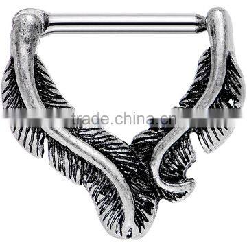 Stainless Steel Birds of Feather Nipple Clicker