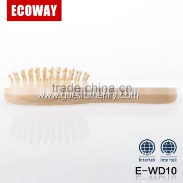 Luxury 5 Star Hotel Hair Combs Disposable Wood Hair Brush for Travel photo-2
