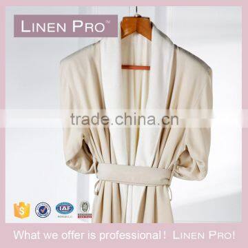 LinenPro Eliya Unisex Embroidered Luxury Hotel Bathrobe Kimono Terry Towelling Bathrobe