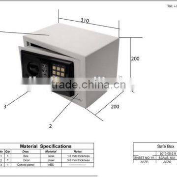 Low price Best-Selling hot selling electronic safe for car