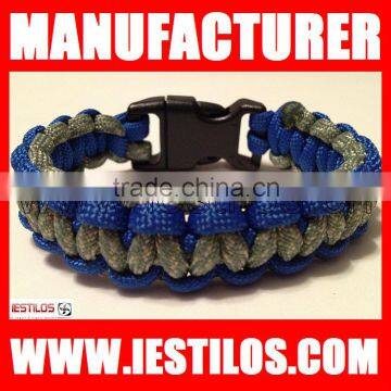 2 color paracord survival bracelet plastic buckles instructions