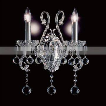 Antique Crystal Wall Lamp For1.18"-1.57" Crystal Beads 2 Lights Fixture United States America UL CL-8106-2