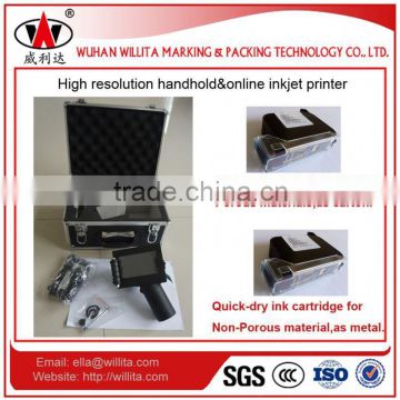 black ink cartridge handhold jet ink printer machine