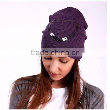 Ladies Hat With Fur Balls Funky Russian Winter Black beanie hat With Big Raccoon Fur Pom Pom