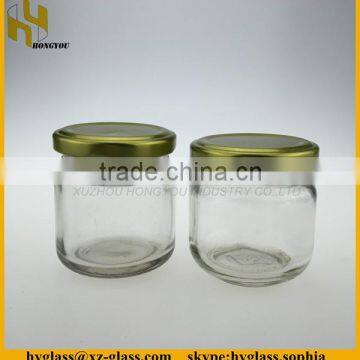 60ml high quality round mini glass honey jar with lid wholesale