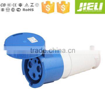 2P with earthing blue color 125A IP67 standard protection waterproof plug for industrial use