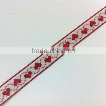 Jacquard polyester decorative webbing ribbon fabric strap