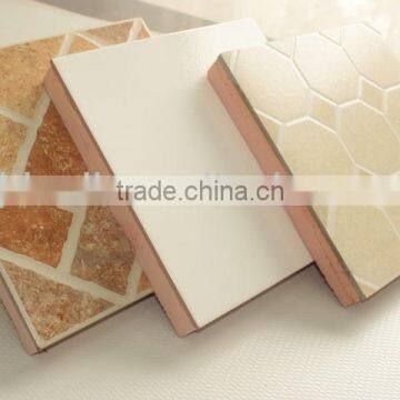 Roof insulation board with tile