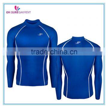 88% polyester 12% spandex moisture wicking mens long sleeve compression t shirt