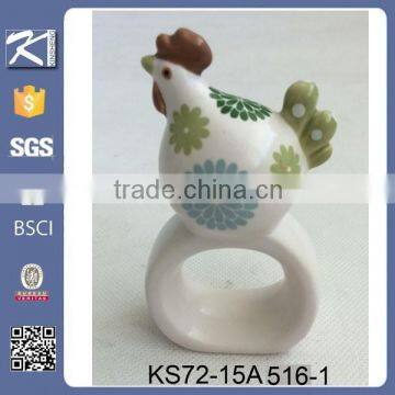 2015New design chicken shaped porcelain home decoration