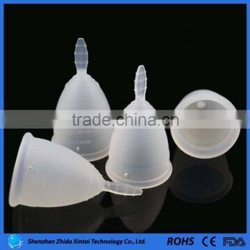 2016 Hot Sale 100% Platinum Medical Silicone Menstrual Cup, Reusable Lady Cup Menstrual