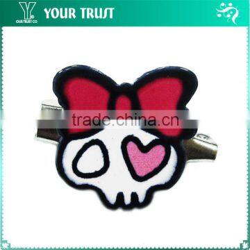 Black Red Cloud With You Letter Rhodium Safety Clothing Custom Metal Badge Pin photo-6