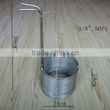 3/8" Stainless Steel Condenser coil tube Stainless steel wort chiller for beer