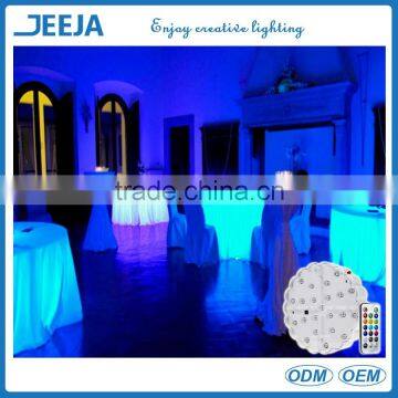 Magically Night Lighting colcorful and rechargeable led light base wedding stages crystal columns supply