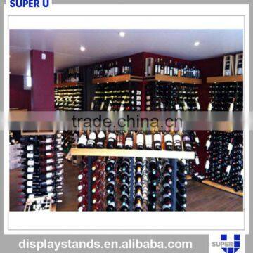 decoration for wine shop garenne shopfitting display cabinet wood