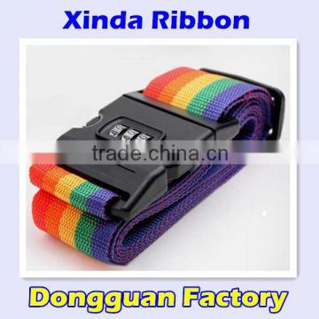 Custom Logo Rainbow Luggage Strap