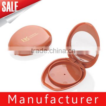 oval with mirror compact case with mirror