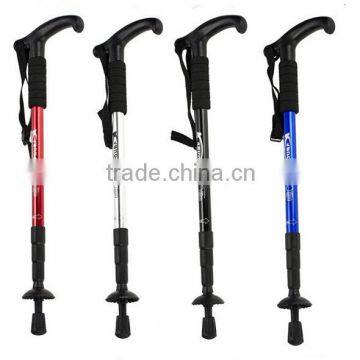 Old Man Outdoor Sports Camping Hiking Pole Walking Telescopic Stick Cane Trekking Ski Poles Climbing Mountaineering Crutch photo-2