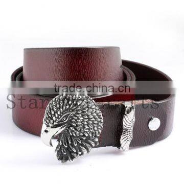 Custom Championship Belt,Eagle Head Belts for men, Brown Color Leather Belts, Men Belts for Jeans,Factory offer Belts For Men