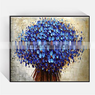 Hand Painted modern flower oil painting on canvas